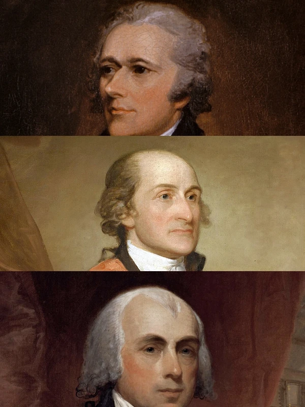 Alexander Hamilton, John Jay, James Madison